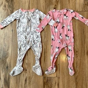 Carter’s Cotton Footie Pajama Sleeper BUNDLE - 12 months